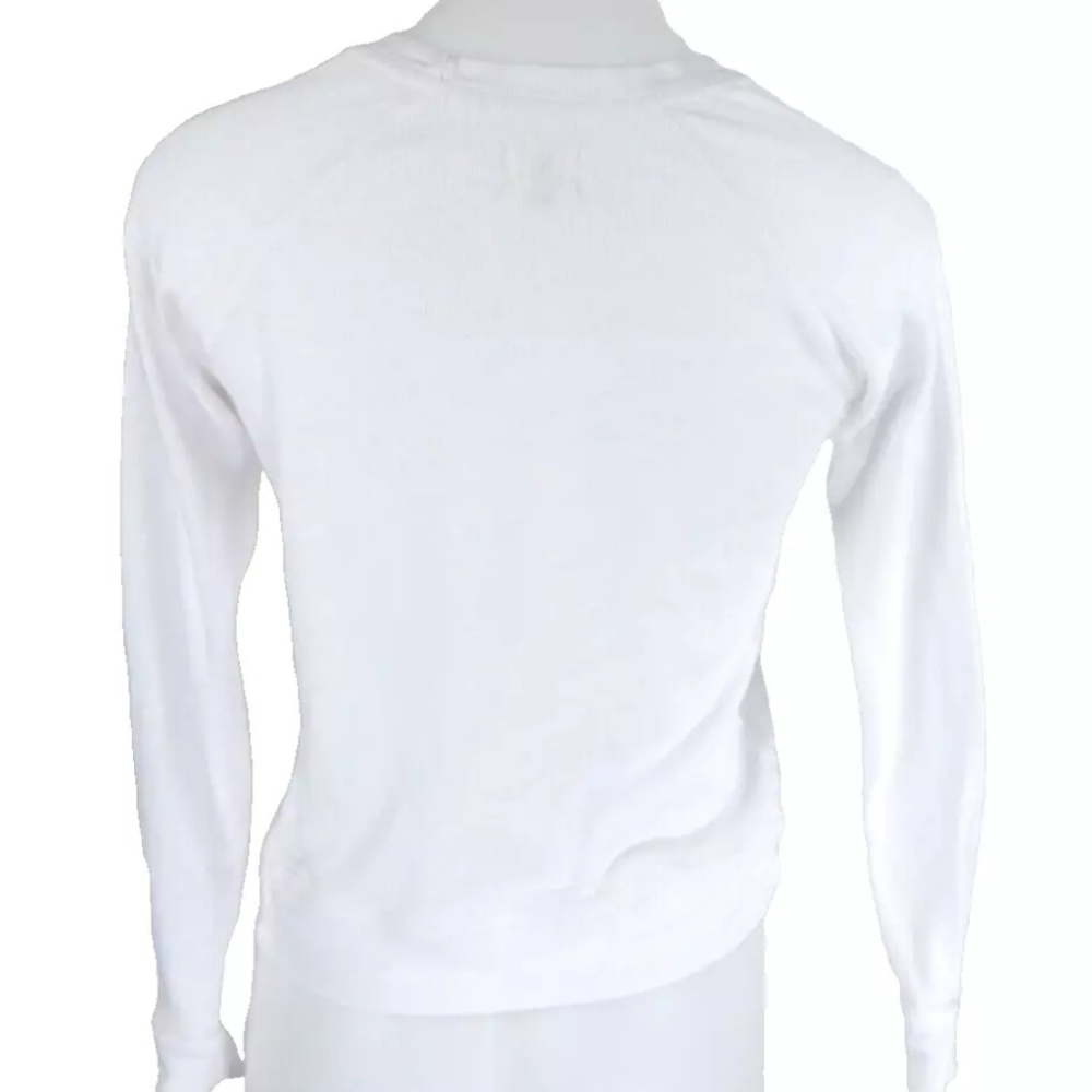 Sundry White Star Print Sweatshirt - Picture 3 of 4